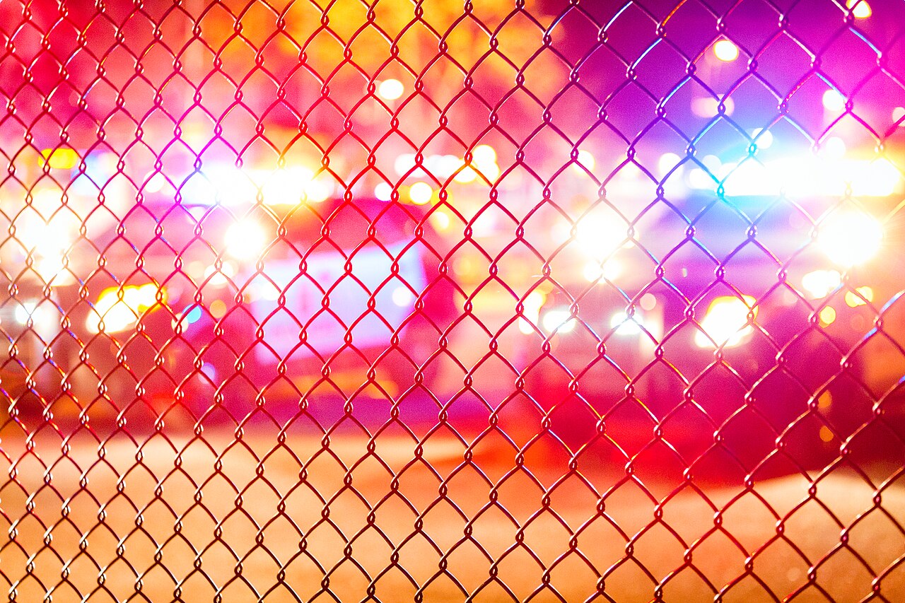 Red and Blue Lights - BLM 4th Precinct Minneapolis Police (23493416345)